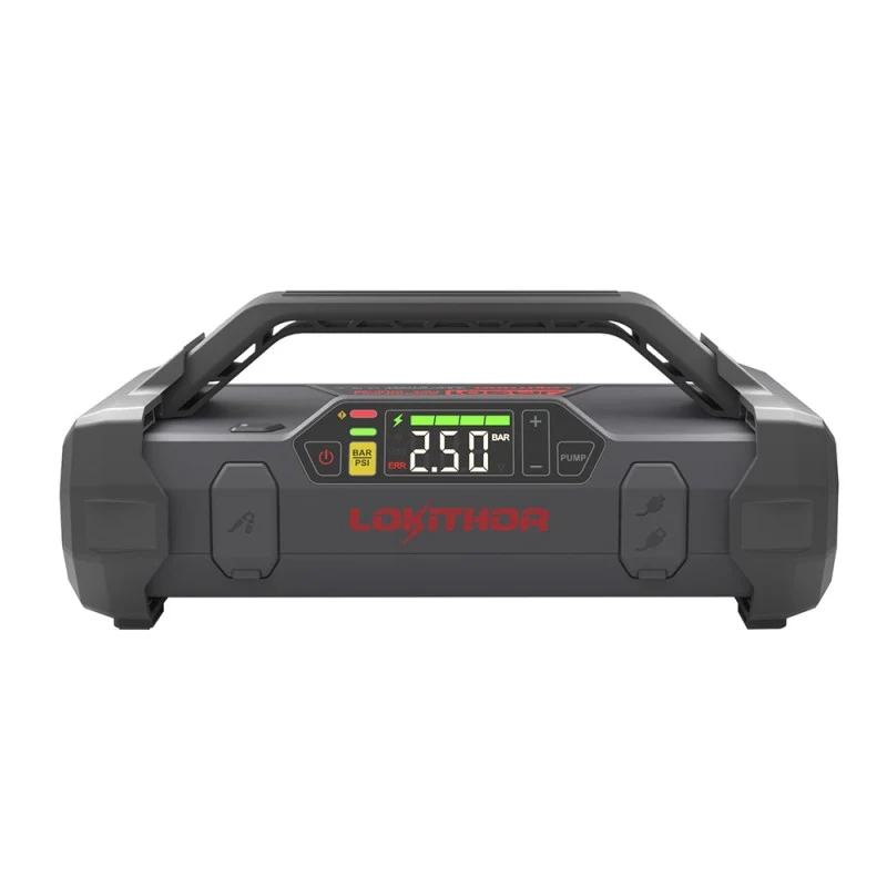 Lokithor 2000A 12V Lithium-Starthilfe mit 150 PSI Luftpumpe