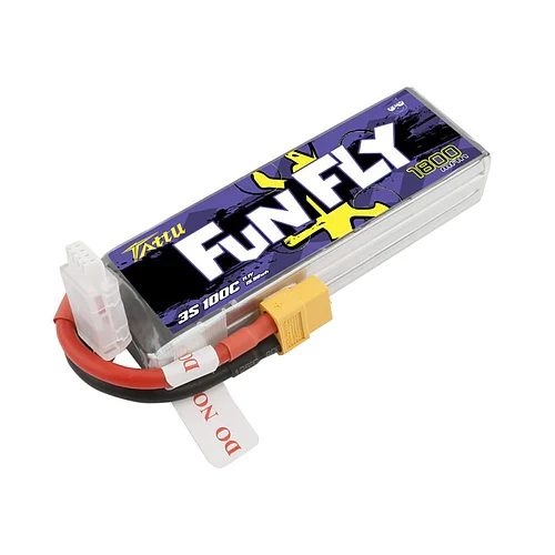 Tattu Funfly Serie 1800mAh 11.1V 100C 3S1P Lipo Akku mit XT60 Stecker