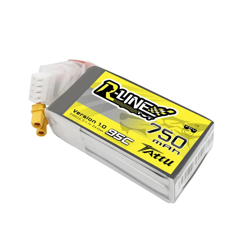 Tattu R-Line 750mAh 11.1V 3S1P 95C Lipo Akku mit XT30 Stecker