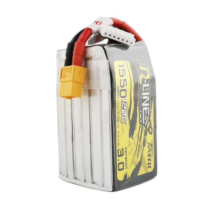 Tattu R-Line Version 3.0 1550mAh 22.2V 120C 6S1P Lipo Akku mit XT60 Stecker