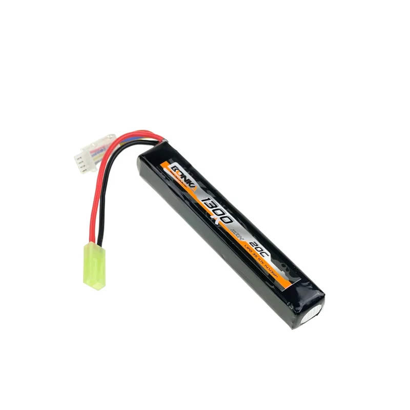 Bonka Airsoft Lipo Akku 1300mAh 3S 11,1V 20C-1-Mini Tamiya