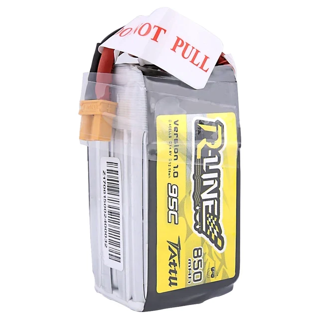Tattu R-Line 850mAh 14.8V 4S1P 95C Lipo Akku mit XT30 Stecker
