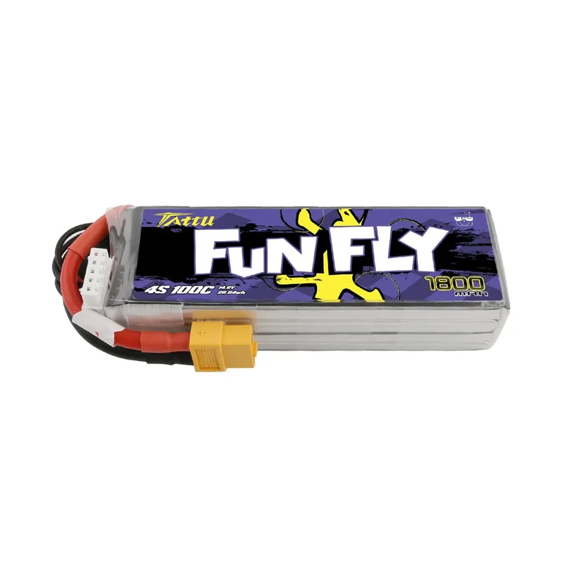 Tattu Funfly Serie 1800mAh 14.8V 100C 4S1P Lipo Akku mit XT-60 Stecker