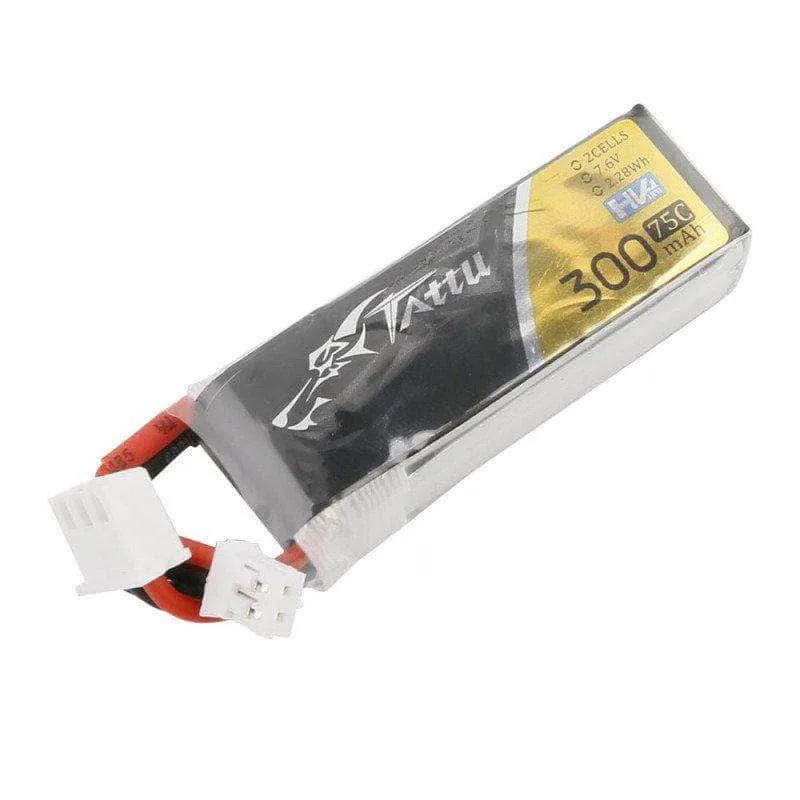 Tattu 300mAh 2S 75C 7.6V Lipo Akku mit JST-PHR Stecker