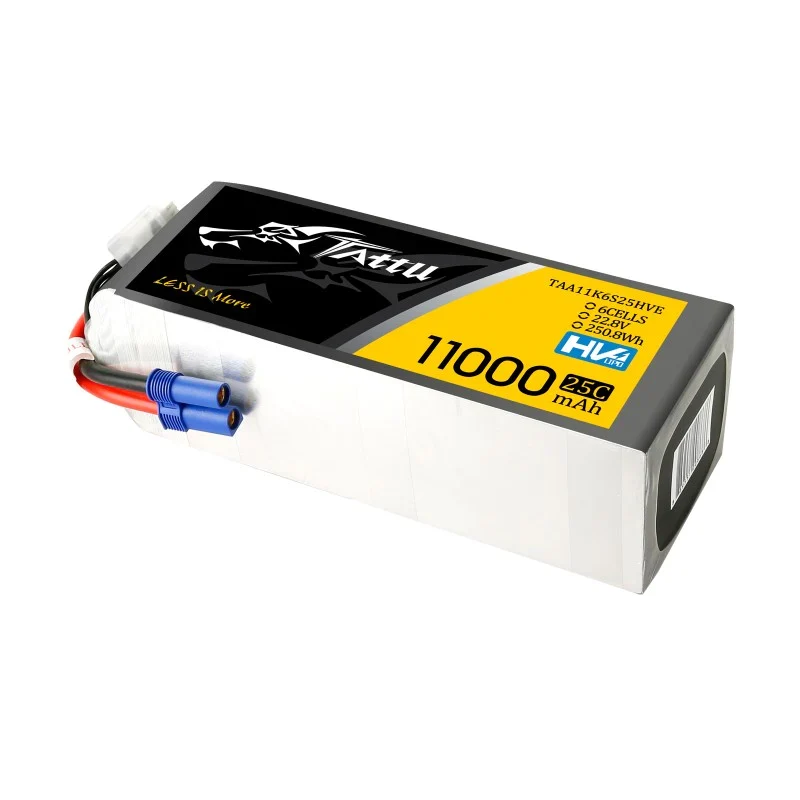 Tattu 11000 mAh 22,8 V HV 25 C 6S1P Lipo Akkupack mit XT90-S Stecker