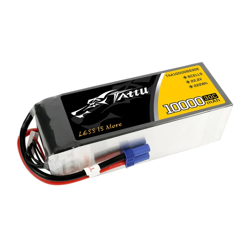 Tattu 10000mAh 22,2 V 30 C 6S1P Lipo-Akkupack mit XT90-S