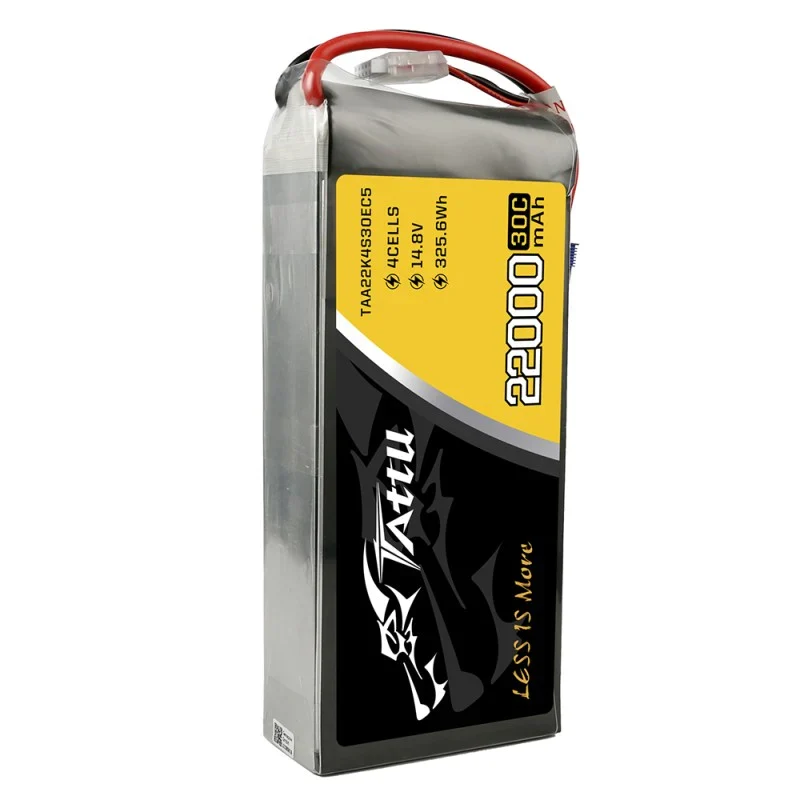 Tattu 22000mAh 14,8V 30C 4S1P Lipo Akkupack mit EC5