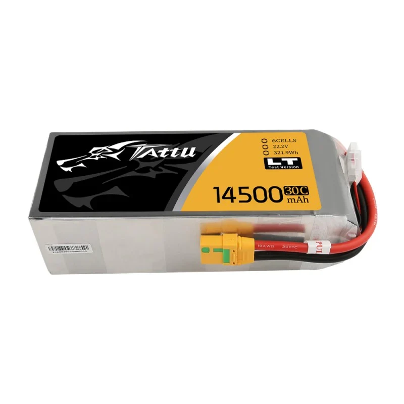 Tattu Low-Temperature Version 14500mAh 22.2V 30C 6S1P UAV Lipo Battery Pack mit XT90 Anti-Funken-Stecker