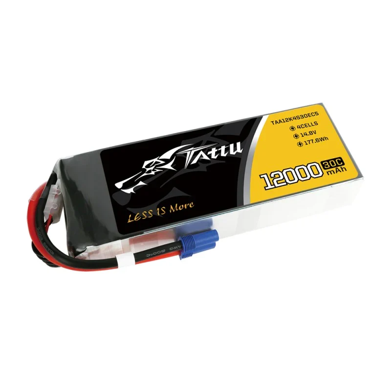 Tattu 12000mAh 14,8V 30C 4S1P LiPo Akkupack mit EC5