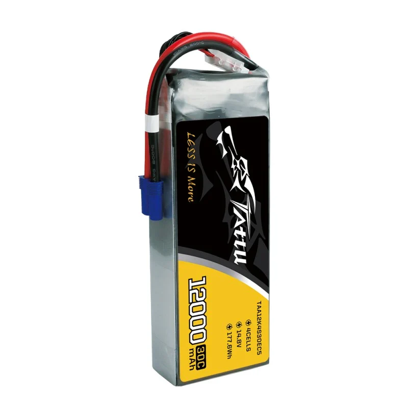 Tattu 12000mAh 14,8V 30C 4S1P LiPo Akkupack mit EC5