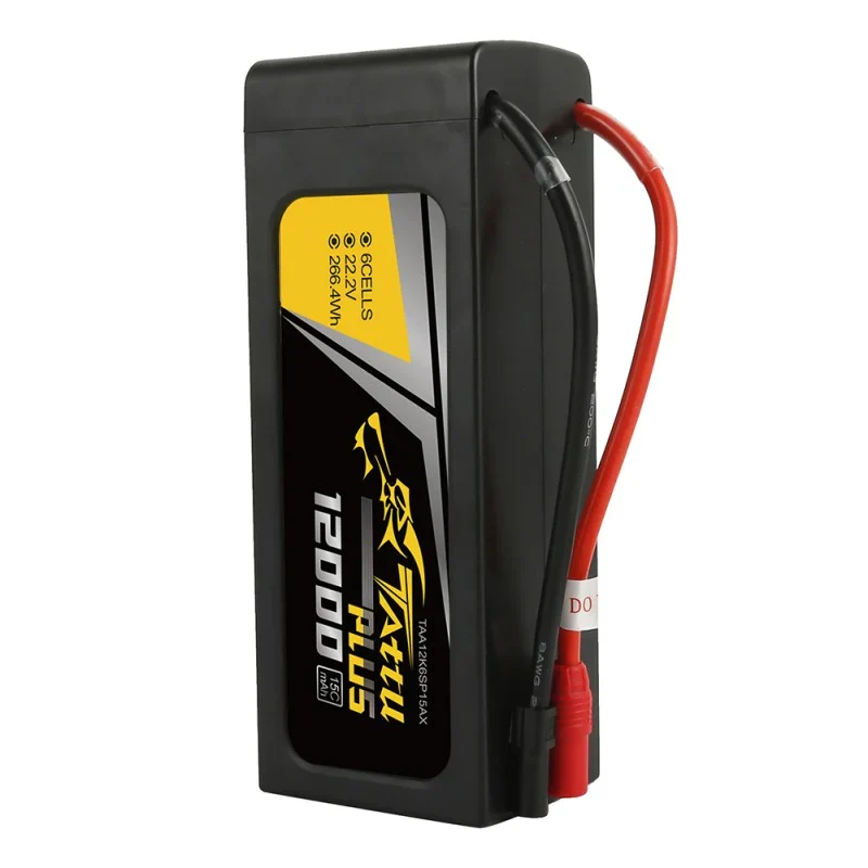 Tattu Plus 12000mAh 22,2V 15C 6S1P Lipo Akkupack mit AS150+XT150 Stecker