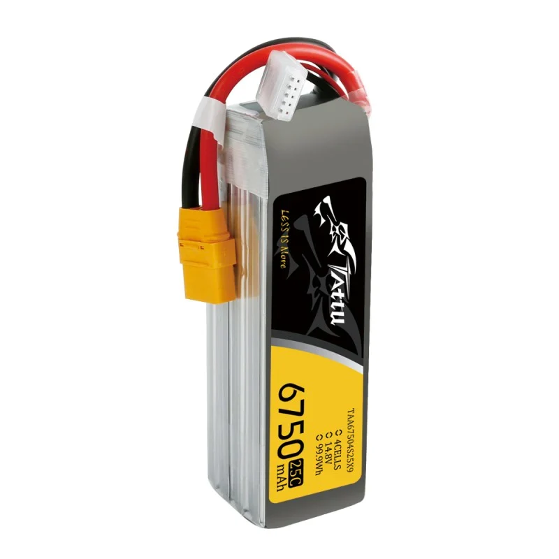 Tattu 6750mAh 14.8V 25C 4S1P Lipo Battery mit XT90